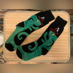 Green Chameleon Reptile Socks